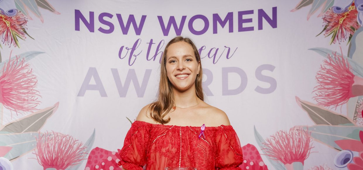 Hannah Beder at the NSW Women of the Year Awards