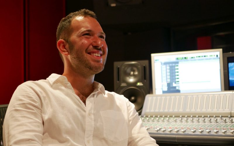 Sam Weiss in the recording studio